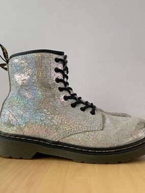 Dr. Martens 1460 Crinkle Metallic Lace-Up Boots | US 5